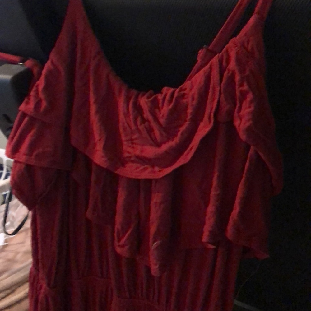 Forever 21 1X red maxi dress EUC
